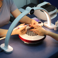 Lampe de bureau LED professionnelle pour la beauté, les ongles et les cils, lampe de table pour tatouage, lampe demi-lune