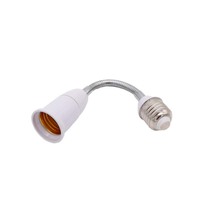 E27 Vis Support de lampe universel Adaptateur d'extension Conversion Led Ampoule à économie d'énergie Support de tube flexible Plastique 110-240V