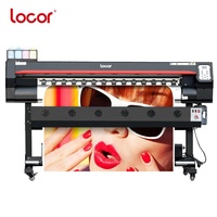 Precio de impresora de señal Locor Impresora de vinilo digital de alta velocidad de 1,8 m Impresora plotter de inyección de tinta solvente ecológico
