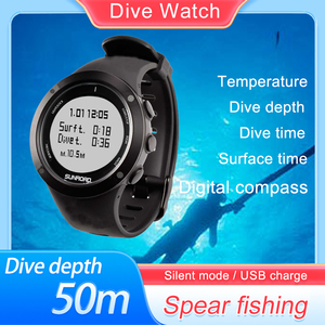 Reloj de Buceo Sunroad, 50m de Profundidad, Equipo de Buceo, Reloj Digital Impermeable para Hombre, Entrenamiento en Piscina, Pesca Submarina, Alarma - Product Image 3