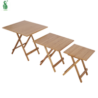 Table à manger pliante en bois massif, élégante, rustique, légère, portable, meubles d'extérieur modernes, montage facile, jardin