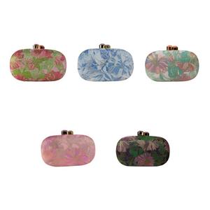 Sac à main en cuir PU vintage pour femmes, pochette de soirée florale, sac de soirée pour mariage, sacs à main décontractés pour toutes les saisons - Product Image 1