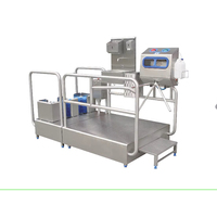 Machine de nettoyage de bottes électrique industrielle robuste, lave-semelles automatique pour station d'hygiène d'usine