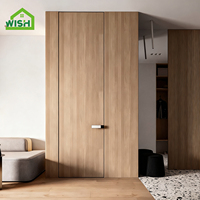 Porte invisible moderne, design caché, cadre composite de haute qualité, utilisation intérieure pour villa, hôtel, salon, appartement, manuel