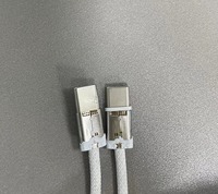 Kabel Data Braided Dual Type-C 60W untuk iPhone 17, Kompatibel dengan Pengisian Cepat 3A