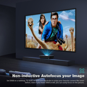 Proyector LED de Alcance Ultracorto Hotack D068, Smart HD, 6500 Lúmenes, Altavoces Integrados, Android 11, Portátil, para el Hogar - Product Image 4