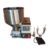 Nouvelle machine commerciale multifonctionnelle légère à écran tactile pour l'injection de confiture, de gelée, de crème, de pâte à biscuits et de crème pour gâteaux (pour pain, beignets, etc.)