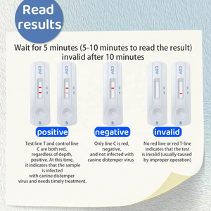 송곳니 디스템퍼 바이러스 항원 신속 검사 (CDV Ag) 한 단계 애완 동물 빠른 감지 - Product Image 5