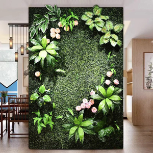 Mur végétal artificiel en plastique pour décoration suspendue, protection UV, personnalisable, ignifuge, pour mariage, intérieur, balcon - Product Image 4