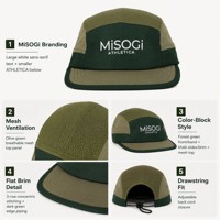 Gorra de Lona Transpirable de 5 Paneles Personalizada de Alta Calidad - Venta al por Mayor, Ligera, para Deportes al Aire Libre, Esquí, Viajes y Rendimiento
