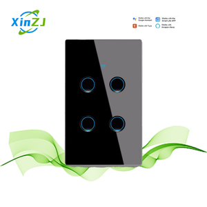 Xzj Wifi chúng tôi 1/<span class=keywords><strong>2</strong></span>/3/4 <span class=keywords><strong>gang</strong></span> 220V <span class=keywords><strong>2</strong></span>.5D sang trọng Thông Minh Tường Tempered Glass cảm ứng chuyển đổi - Product Image 1
