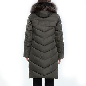 Vestes d'hiver en duvet pour femmes sur mesure, surdimensionnées, matelassées, à capuche, longues, imperméables, coupe-vent, design de manteau - Product Image 4