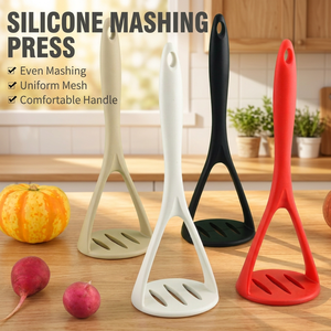 Prensa y Triturador de Patatas de Silicona de Grado Alimenticio, Prensa Manual Antiarañazos para Puré de Verduras con Orificios Finos para Comida de Bebé, Puré de Calabaza - Product Image 1