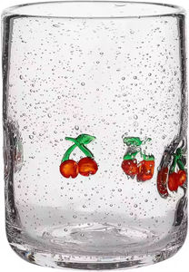 Bicchiere d'acqua di natale personalizzato fatto a mano bolle di succo di ananas fragola bicchieri tazza di vetro unico - Product Image 5