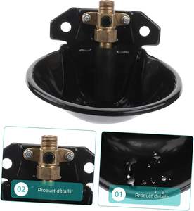 Corrosion-Resistant Steel Sheep Water Bowl with Copper Nipple - Hygienic, Leak-Proof Livestock <strong>Watering</strong> System - Product Image 4