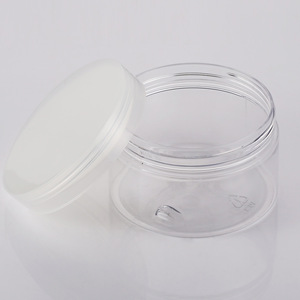 83 Tusk Wide Mouth <b>Plastic</b> Bottle Round Screw Cap Cosmetic Packaging Pet <b>Jar</b> Transparent Lid Cream Eye Cream Bath Salt Container - Product Image 1