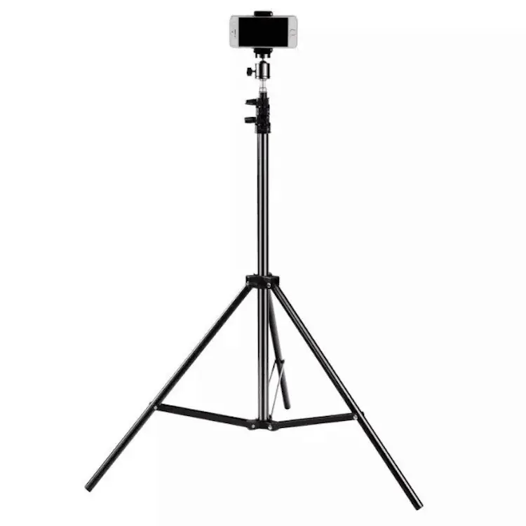 210Cm Metal Berdiri Foto Video Flash Pencahayaan Latar Belakang Meja Lantai Multifungsi Dudukan Tripod untuk Kamera Ponsel Cincin Cahaya