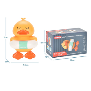 Phim hoạt hình vịt ngửa nước nổi gió lên ổ đĩa tắm Đồ chơi gấu bơi bồn tắm em bé - Product Image 6