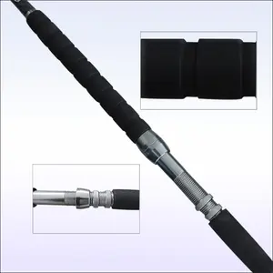 2.1m/2.3m/2.4m 2pcs Fast Action Epoxy Glass Strong Catfish Rod