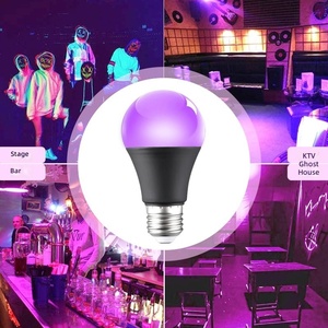 หลอดไฟสีม่วง YONGZE A19 E26 85-265V 10W สำหรับตกแต่งบ้านผีสิงในวันฮาโลวีน สร้างบรรยากาศ หลอดฟลูออเรสเซนต์ - Product Image 5