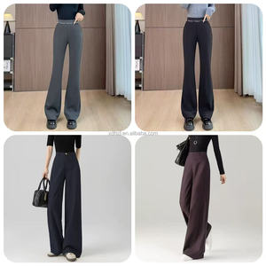 Pantalones Casuales Elegantes de Verano para Mujer, a la Moda, de Cintura Alta, Holgados, Transpirables, con Bolsillos, Cómodos y de Corte Holgado - Product Image 2