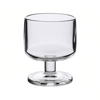 Tasse à café/latte/boissons spéciales moderne et minimaliste en verre résistant à la chaleur, sans pied ni couvercle, 234 ml