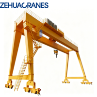 Grúa Pórtico ZEHUA de 50-100 Toneladas, Elevador de Barcos Móvil Eléctrico/Hidráulico con Altura de Elevación de 7.5m para Uso Marino y de Construcción