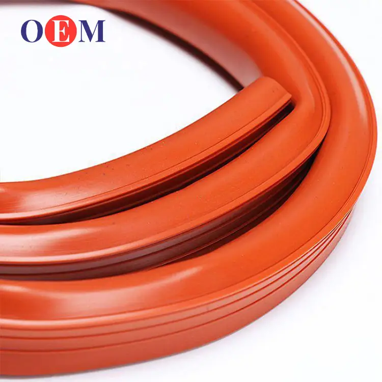 Heat Resistant High Temperature Red Transparent Oven Silicone Rubber Door Seal Strip Gasket For Oven Door Seals