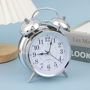 Đôi Chuông Bàn Đồng hồ bảng đồng hồ màu sắc ấm áp Đêm ánh sáng chuông đồng hồ báo thức Máy tính để bàn đầu giường văn phòng ăn trưa phá vỡ phòng ngủ trang trí nội thất - Product Image 4