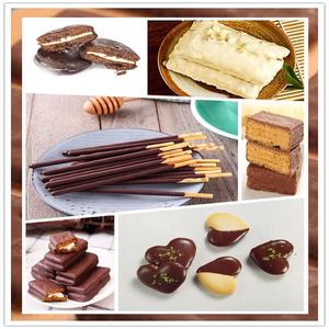 완전 자동 초콜릿 코팅 기계 초콜릿 흡수 기계 웨이퍼 Enrober - Product Image 2