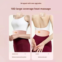 Ceinture chauffante portable pour soulager les douleurs lombaires avec vibration, rechargeable par USB, contrôle de la minuterie via application, pour femmes Qingying QY.AMY-064