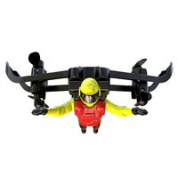 Flying Man 2.4G Mini Drone Quadricoptère RC avec Maintien d'Altitude, Gyroscope 6 Axes et Télécommande 2.4GHz, Idéal pour les Stunts