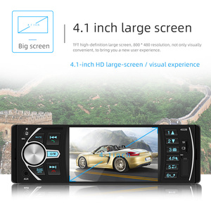1 DIN 4.1 Inch Bt HD Video Xếp Stereo Xe MP5 Máy Nghe Nhạc FM Receiver Âm Nhạc Gương Liên Kết Rear View Máy Ảnh Android Xe Đài Phát Thanh - Product Image 4