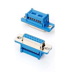 Conector Hembra de 15 Pines DB15 Tipo IDC, Conector de Puerto Serie, Adaptador de Tipo Crimp IDC para Cable, Conector de Cable D-Sub de 15 Pines - Product Image 4