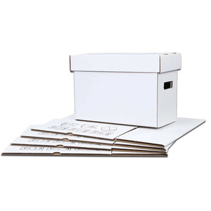 Boîte de rangement pour bandes dessinées en carton rigide, grande taille, avec couvercle et base imprimés sur mesure, 2 pièces, boîtes rigides de marque pour livres - Product Image 5