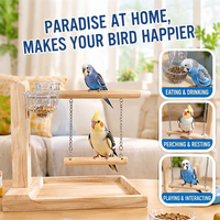 Support d'entraînement multifonctionnel pour perroquet, balançoire et jouet d'alimentation pour oiseaux, idéal pour l'élevage domestique en intérieur, personnalisable en usine, vente en gros