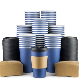 Gobelets en papier inviolables avec couvercle à décoller pour la livraison sécurisée, qualité alimentaire, design spécial, gobelets en papier personnalisés en relief 3D - Product Image 1