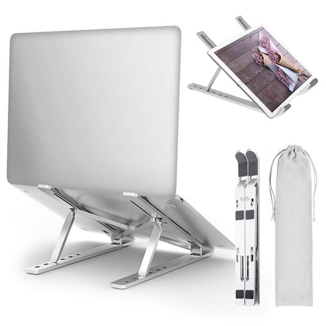 Foldable and Stock Available Latest Portable Aluminum Alloy Laptop Table Stand
