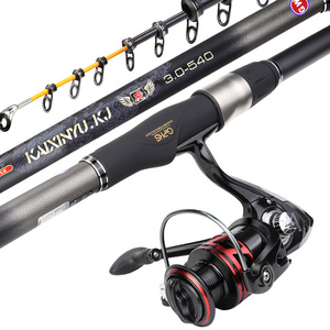 Canne à pêche Kanvukj 6m en fibre de carbone, action moyenne rapide, pour la pêche en mer et sur roche, ensemble de cannes à pêche spinning avec anneaux de guidage SIC - Product Image 5