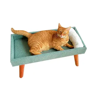 Morden Style Good Quality Sturdy Material Easy To Clean Cat Nap Bedding Furry Friend Linen Bed
