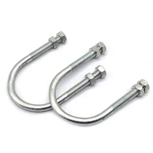 Double U Anchor Boltu-bolt Clamp And Bracket U Bolt And Fastener For U Thread Bracket Shaped Structure Fixing