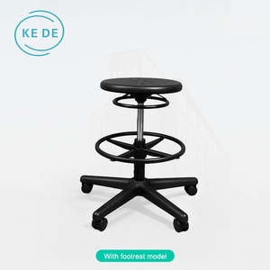 Kede Chiều cao có thể điều chỉnh chống tĩnh điện ghế phòng thí nghiệm di chuyển ghế văn phòng PU dày ghế đệm ghế nha khoa cho bệnh viện hội thảo - Product Image 6