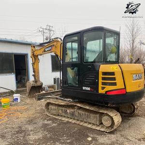 Excavadora Usada SANY SY55C Modelo 2023, Motor Isuzu, Hidráulica Kawasaki, Miniexcavadora de Orugas de Goma de 5.5 Toneladas - Product Image 4
