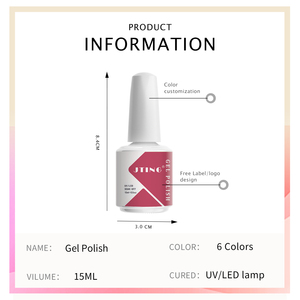 JTING Offre Spéciale 6 couleurs/set nail boîte UV <span class=keywords><strong>LED</strong></span> MANUCURE Gel <span class=keywords><strong>Vernis</strong></span> Ensemble <span class=keywords><strong>Semi</strong></span> <span class=keywords><strong>Permanent</strong></span> UV Gel <span class=keywords><strong>Vernis</strong></span> À Ongles Kit OEM private label - Product Image 2
