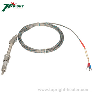 حجم مسبار رأس الأسطوانة 8 * من نوع جهاز استشعار درجة الحرارة K مثبت مع قابس - Product Image 3