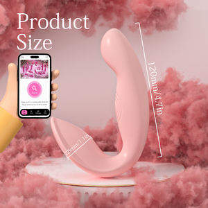 Best Verkochte Oem/Odm App Controle Dual Stimulator Multi-Platform Vibrerende G-Spot Clitoris Vaginale Vibrators Fabrieksprijs - Product Image 6