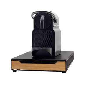 NUEVO DISEÑO Metal Bambú Café <span class=keywords><strong>Nespresso</strong></span> Cápsulas Café Cápsulas Estante Cápsulas Soporte Estante Cajón - Product Image 3