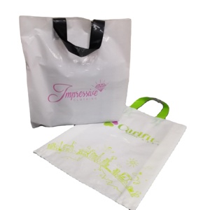 Chất Lượng Cao Tùy Chỉnh In Nhựa PE Mềm Vòng Tote Nhựa Mua Sắm Túi Với Thiết Kế Logo - Product Image 5