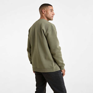 Мужская однотонная толстовка с круглым вырезом - Product Image 3