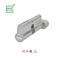 Doorpuls 60mm Sécurité Pouce Tourner Cylindre en Laiton Noyau de Serrure de Porte Clé à Ouverture Unique Profil Euro Mortaise Option Sans Clé Disponible